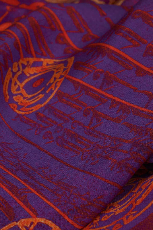 Life Silk Shawl Fuchsia - 3