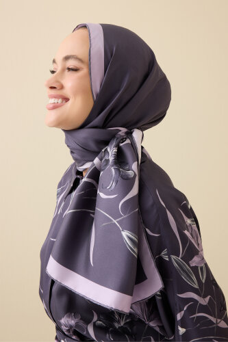 Lily Purple Silk Dress Shawl 