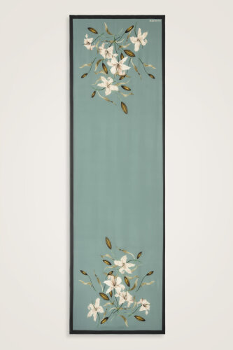 Lily Turquoise Twill Silk Shirt Shawl 