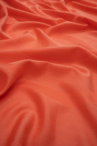 Logo 8 Cotton Silk Shawl Orange - 2