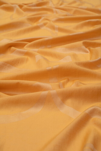 Logo 8 Cotton Silk Shawl Yellow - 2