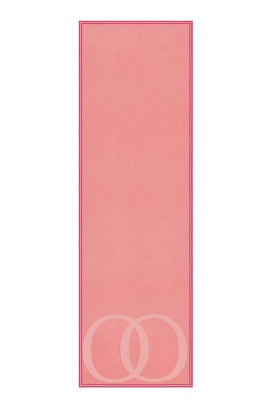 Logo Noor Açık Pembe Krep İpek Şal 70x210 - 1