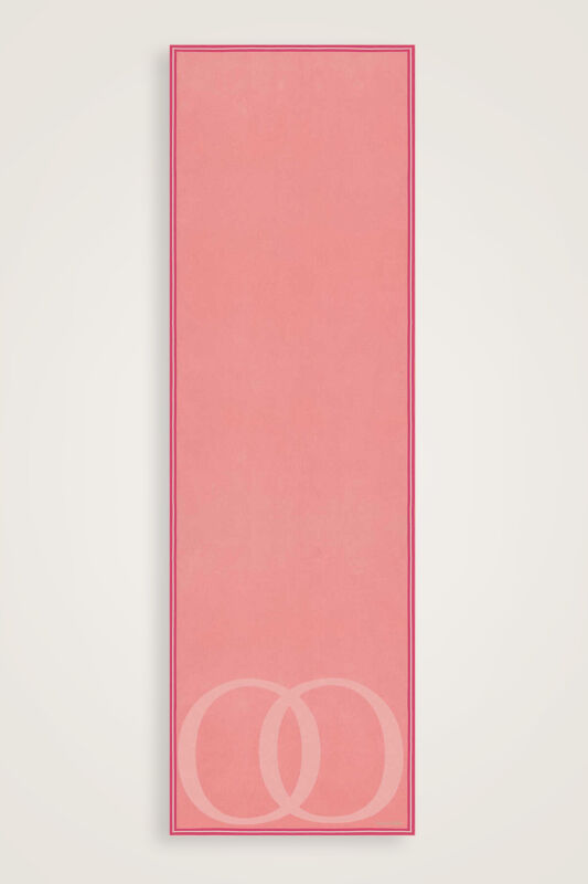 Logo Noor Açık Pembe Krep İpek Şal 70x210 - 1