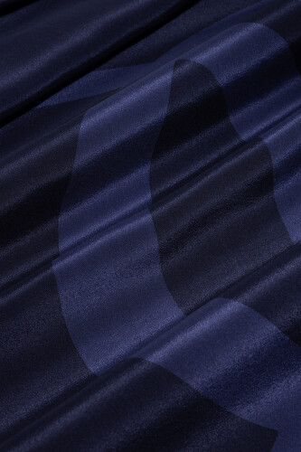 Logo Noor Silk Shawl Navy - 2