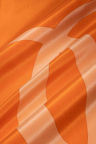 Logo Noor Silk Shawl Orange - 2