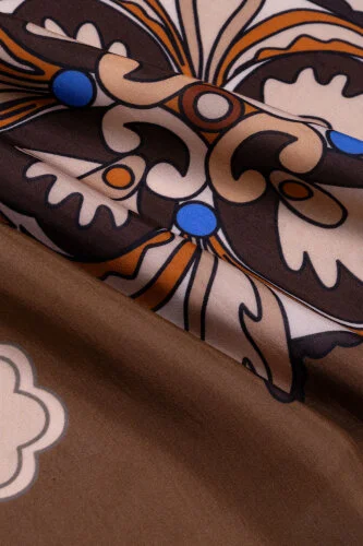 Lotus Caramel Floss Viscose Shawl - Imannoor (4)