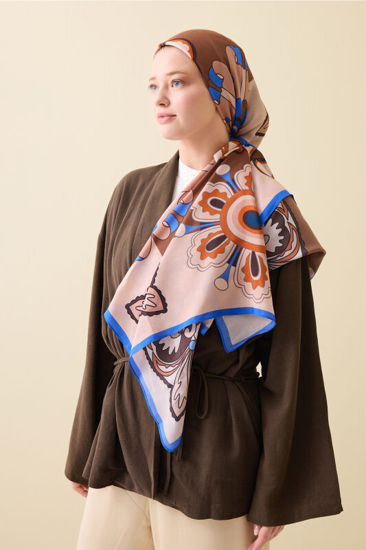 Lotus Caramel Floss Viscose Shawl - 1