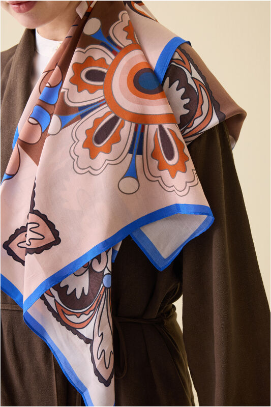 Lotus Caramel Floss Viscose Shawl - 5