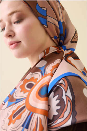 Lotus Caramel Floss Viscose Shawl - Imannoor (3)