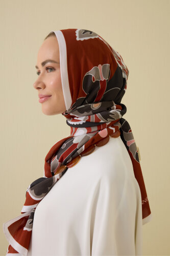 Lotus Cinnamon Floss Viscose Shawl 