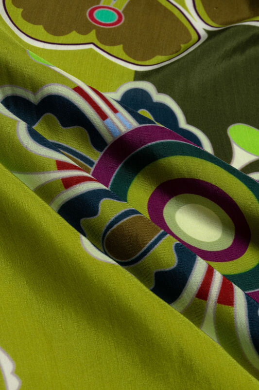 Lotus Green Floss Viscose Shawl - 4