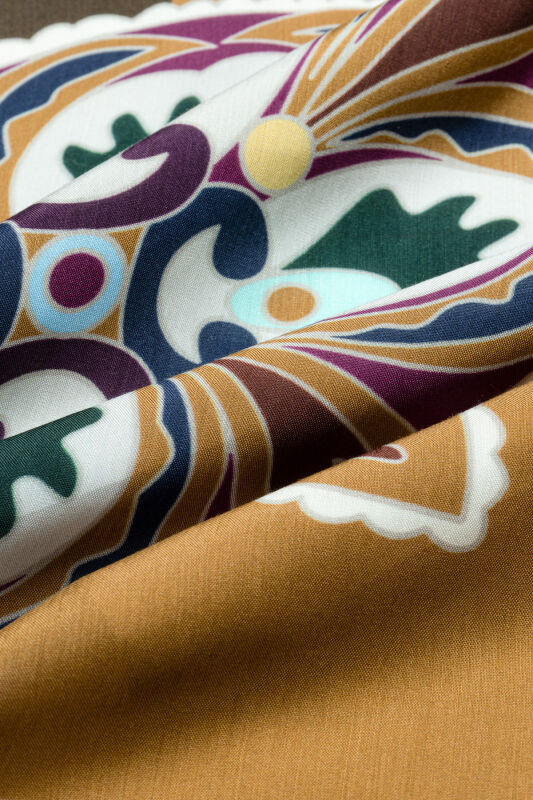 Lotus Khaki Floss Viscose Shawl - 4