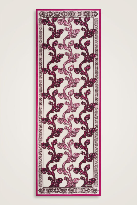 Love Ivy Pink Cotton Silk Shawl - 2