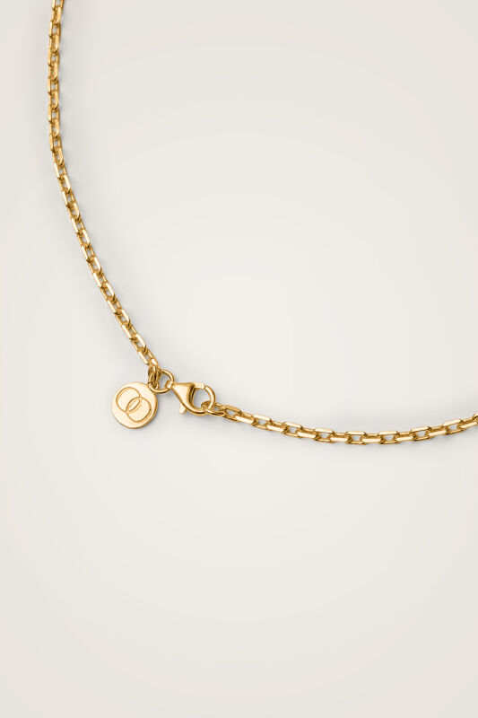 Lover's Footprint Small Gold Plated Silver Necklace - 2