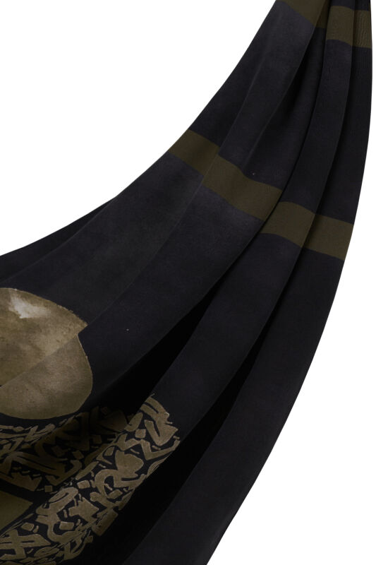 Lover's Knot Silk Shawl Warmossgreen - 5