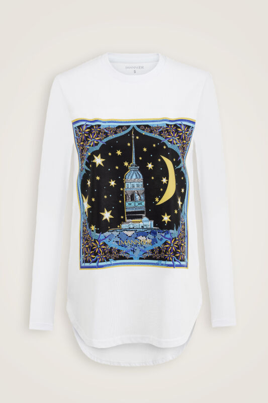 Maiden's Tower White Long Sleeve T-Shirt - 2