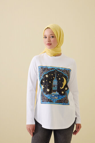 Maiden's Tower White Long Sleeve T-Shirt - 3