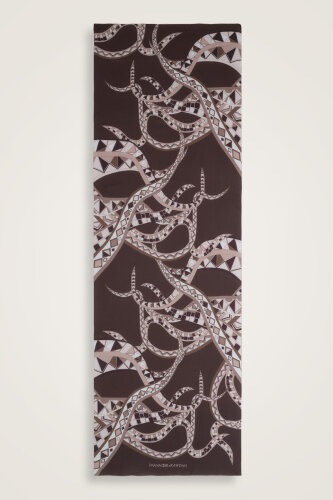 İmannoor x Rawdah Octopus Brown Floss Viscose Shawl 70x210 