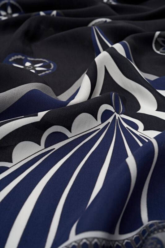 Marquee Flosh Viscose Shawl Black - 4
