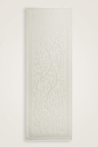 Mercan Kemik Jakarlı İpek Şal 70x200 - Imannoor (2)