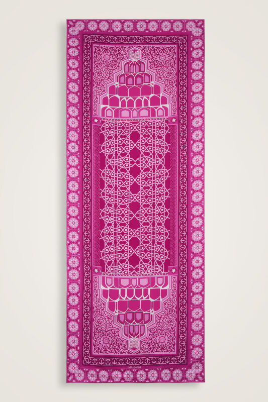 Mihrab Mor Pamuk İpek Şal 80x210 - 2