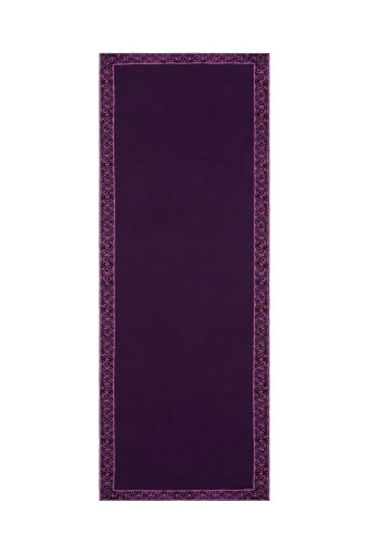 Mini Mosaic Silk Shawl Purple - 2