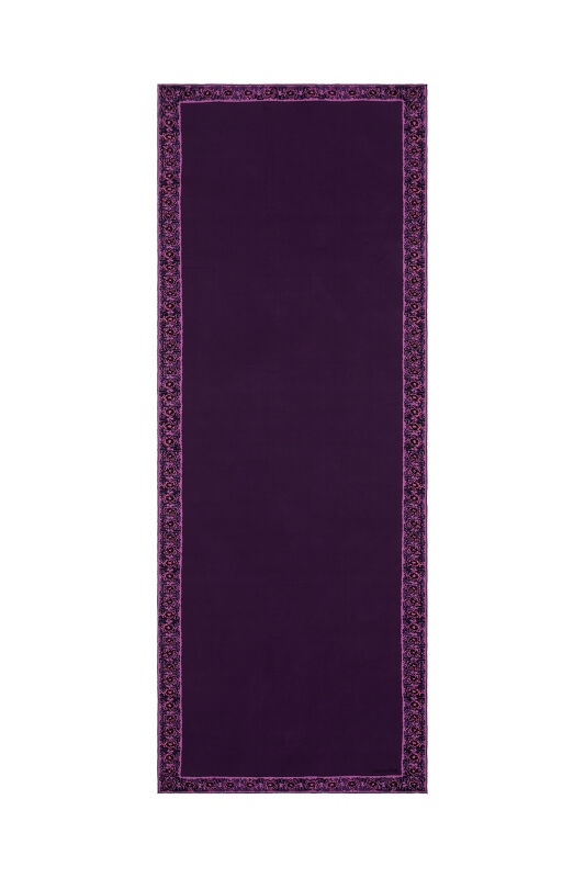 Mini Mosaic Silk Shawl Purple - 2