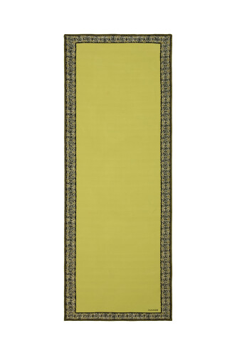Mini Mozaik Sarı Krep İpek Şal 80x210 - 2
