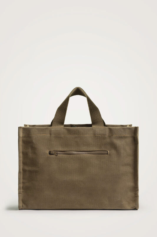 Minimal Noor Camel Kanvas Çanta - 6