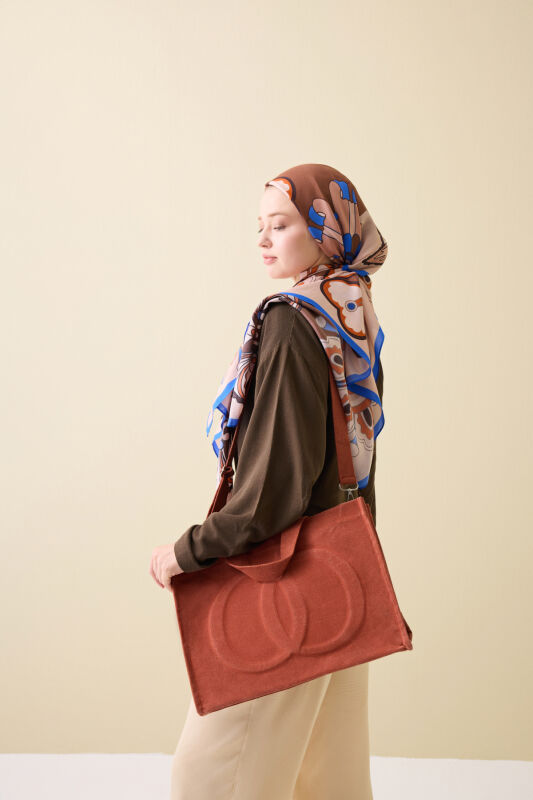 Minimal Noor Kiremit Kanvas Çanta - 3