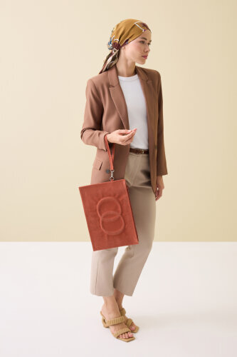 Minimal Noor Kiremit Portföy Çanta - Imannoor (3)