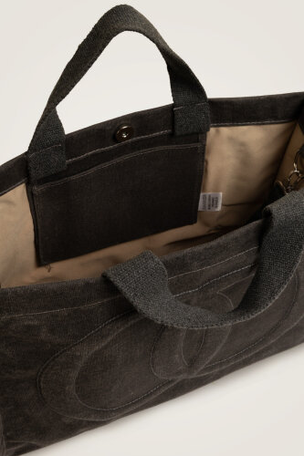 Minimal Noor Siyah Kanvas Çanta - 5