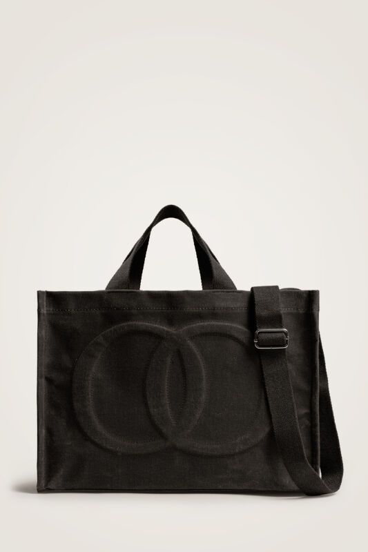 Minimal Noor Siyah Kanvas Çanta - 2