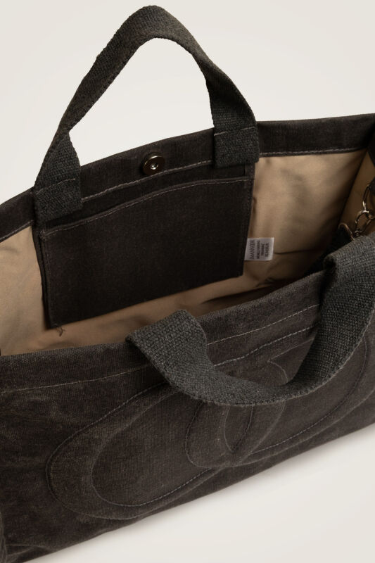 Minimal Noor Siyah Kanvas Çanta - 5