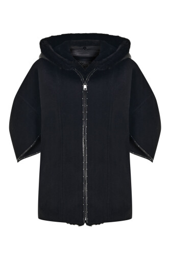 Mink Comfort Black Coat - 1