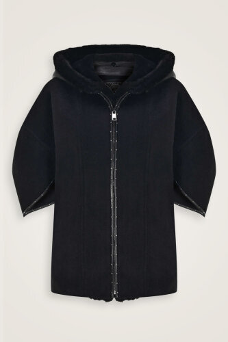 Mink Comfort Black Coat - 1
