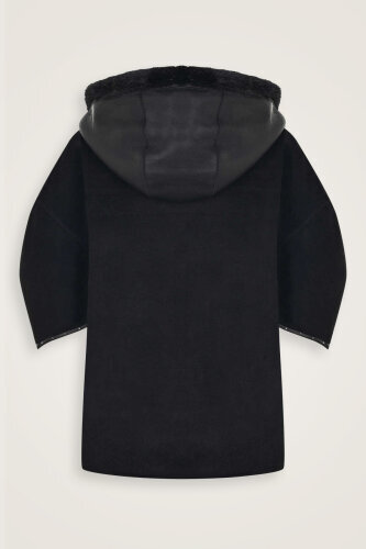 Mink Comfort Black Coat - 2