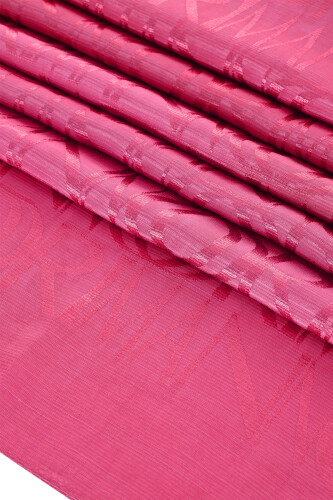 Monogram Fuchsia Shiny Jacquard Shawl - 2