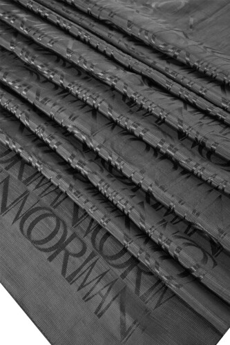 Monogram Grey Shiny Jacquard Shawl - 3