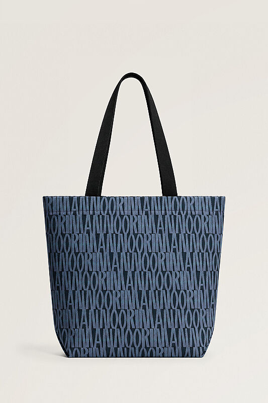 Monogram Indigo Cotton Bag - 1
