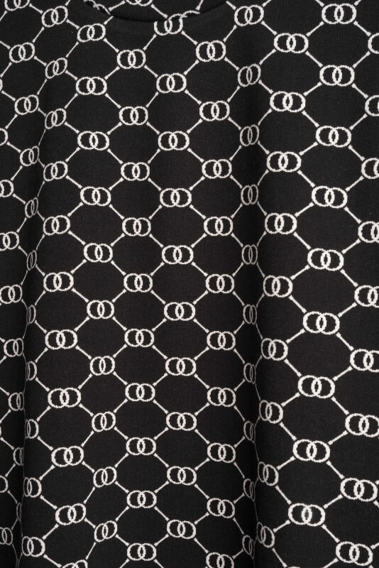 Monogram Jakar Siyah Örme Bluz - 4