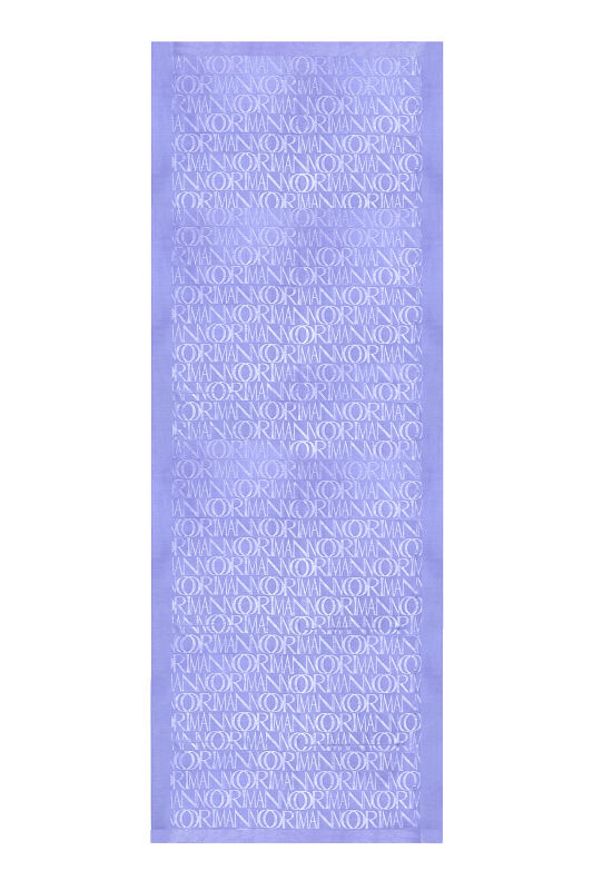 Monogram Lavender Shiny Jacquard Shawl - 1