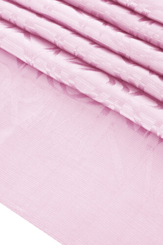 Monogram Light Pink Shiny Jacquard Shawl 