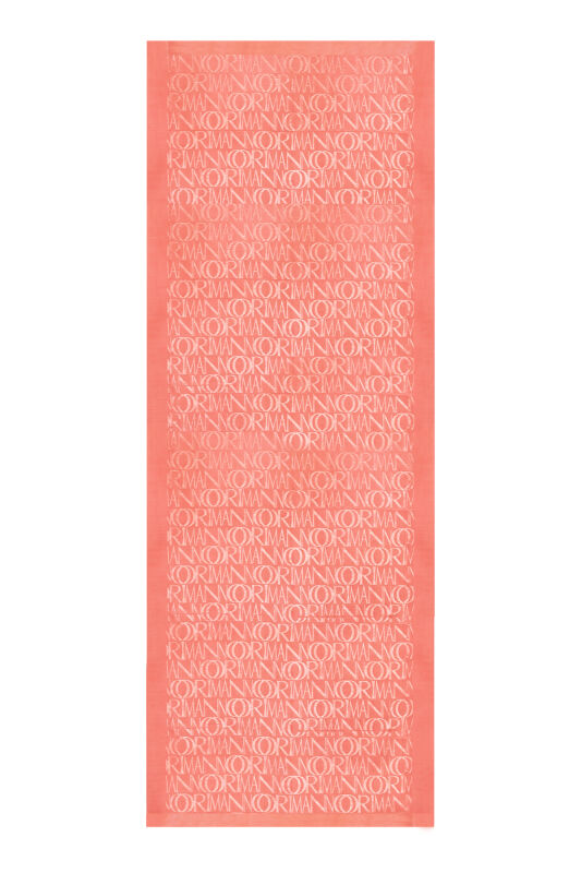 Monogram Pomegranate Flower Shiny Jacquard Shawl - 1