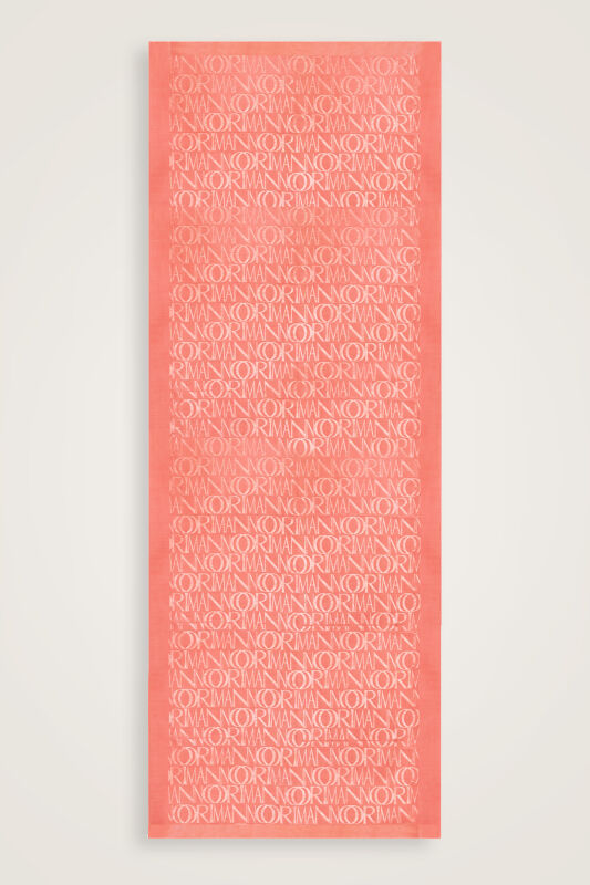 Monogram Pomegranate Flower Shiny Jacquard Shawl - 2