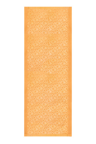 Monogram Saffron Shiny Jacquard Shawl 