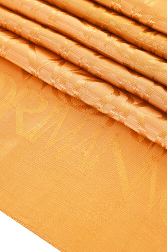 Monogram Saffron Shiny Jacquard Shawl 