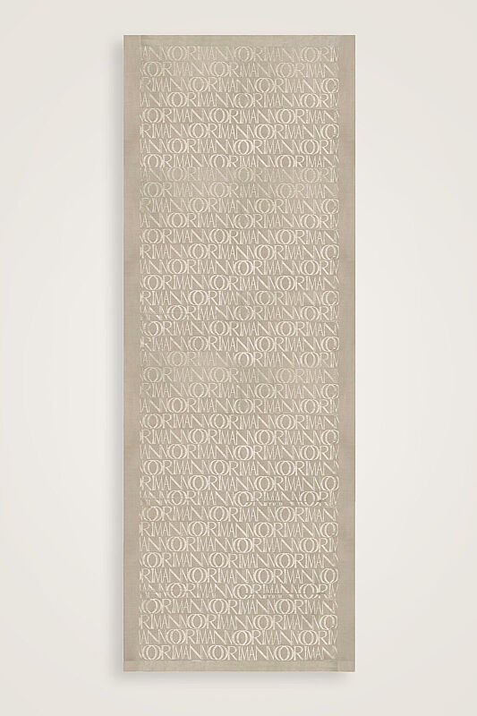 Monogram Stone Shiny Jacquard Shawl - 2