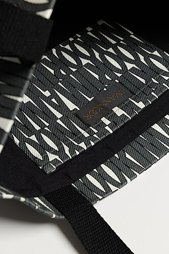Monogram White-Anthracite Cotton Bag - 2