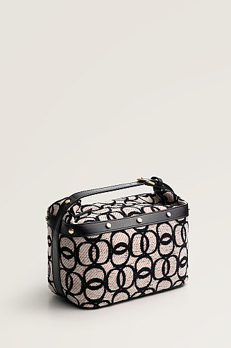 Monogram Woven Beige Box Bag - Imannoor (1)